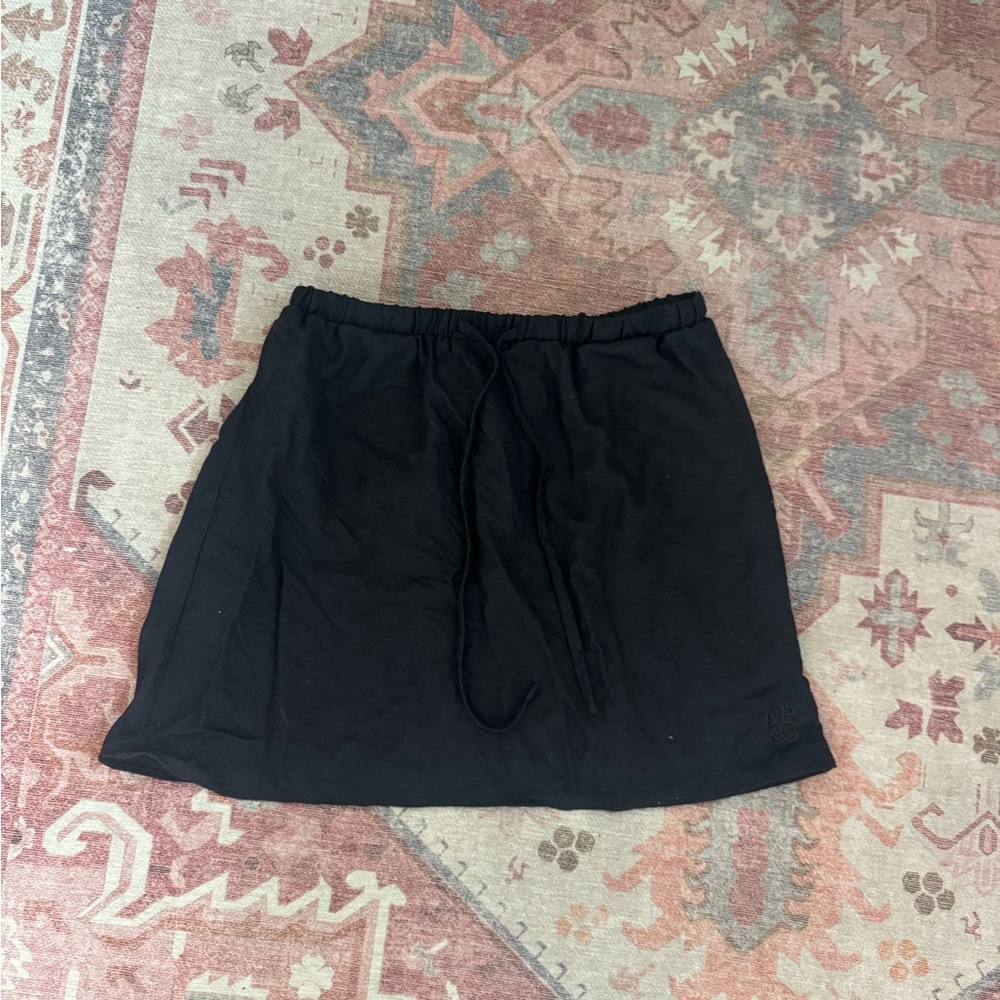 Missguided Black Skirt with Drawstring